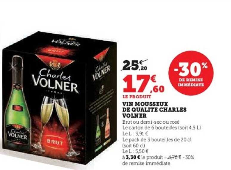 VIN MOUSSEUX DE QUALITE CHARLES VOLNER