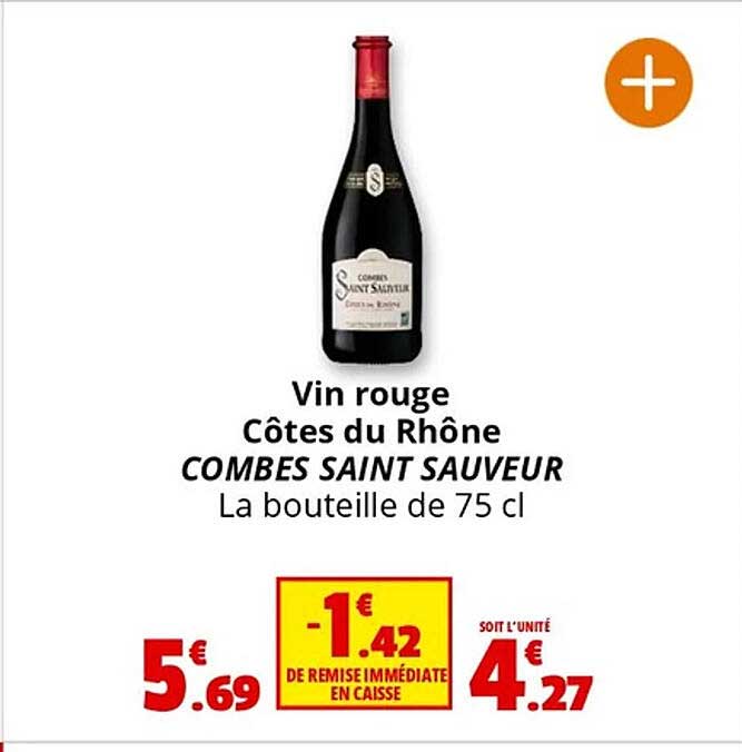 Vin rouge Côtes du Rhône COMBES SAINT SAUVEUR