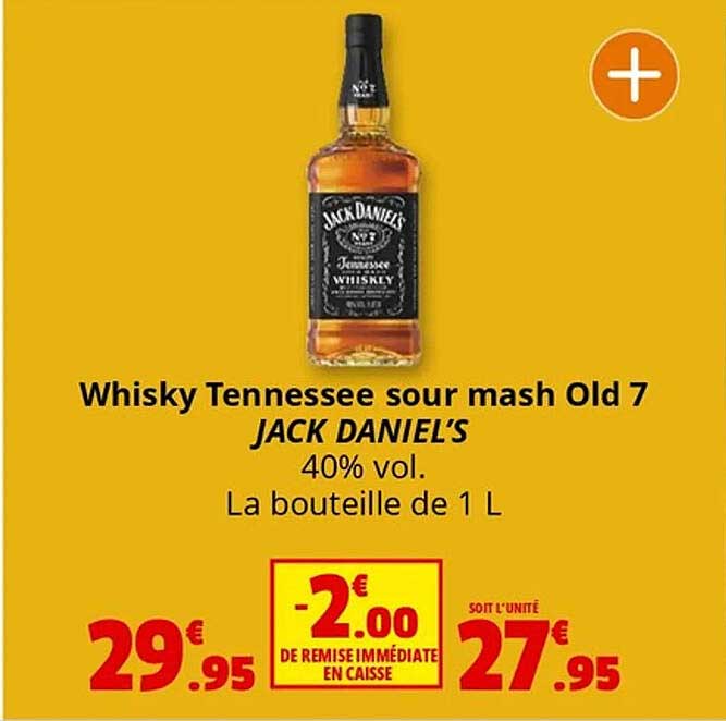Whisky Tennessee sour mash Old 7 JACK DANIEL’S