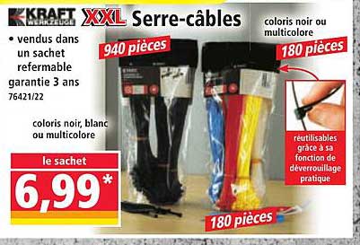 XXL Serre-câbles