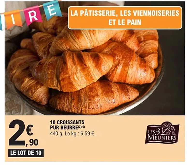10 CROISSANTS PUR BEURRE