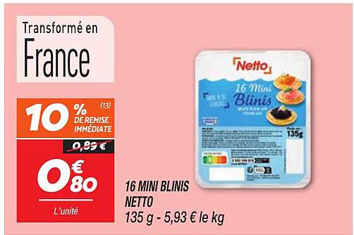 16 MINI BLINIS NETTO