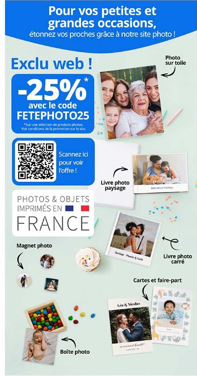 -25% avec le code FETEPHOTO25