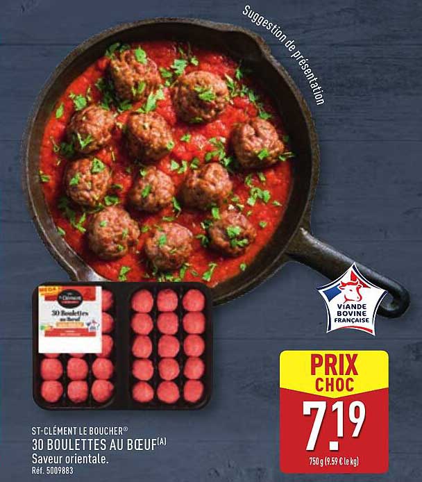 30 BOULETTES AU BŒUF Saveur orientale.
