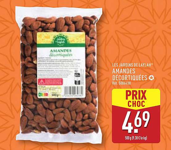 AMANDES DÉCORTIQUÉES