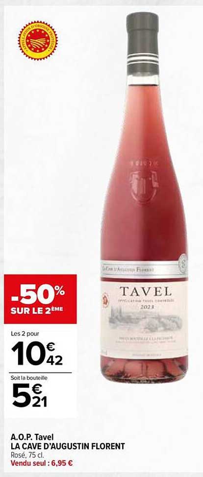 A.O.P. Tavel LA CAVE D'AUGUSTIN FLORENT