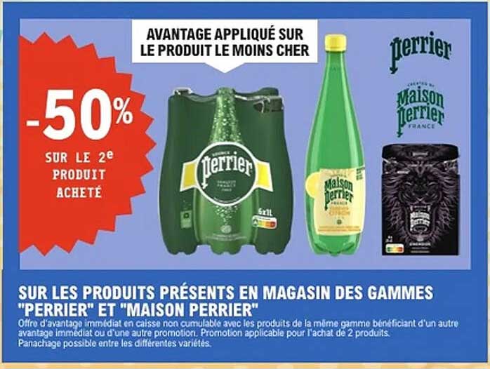 AVANTAGE APPLIQUÉ SUR LE PRODUIT LE MOINS CHER
