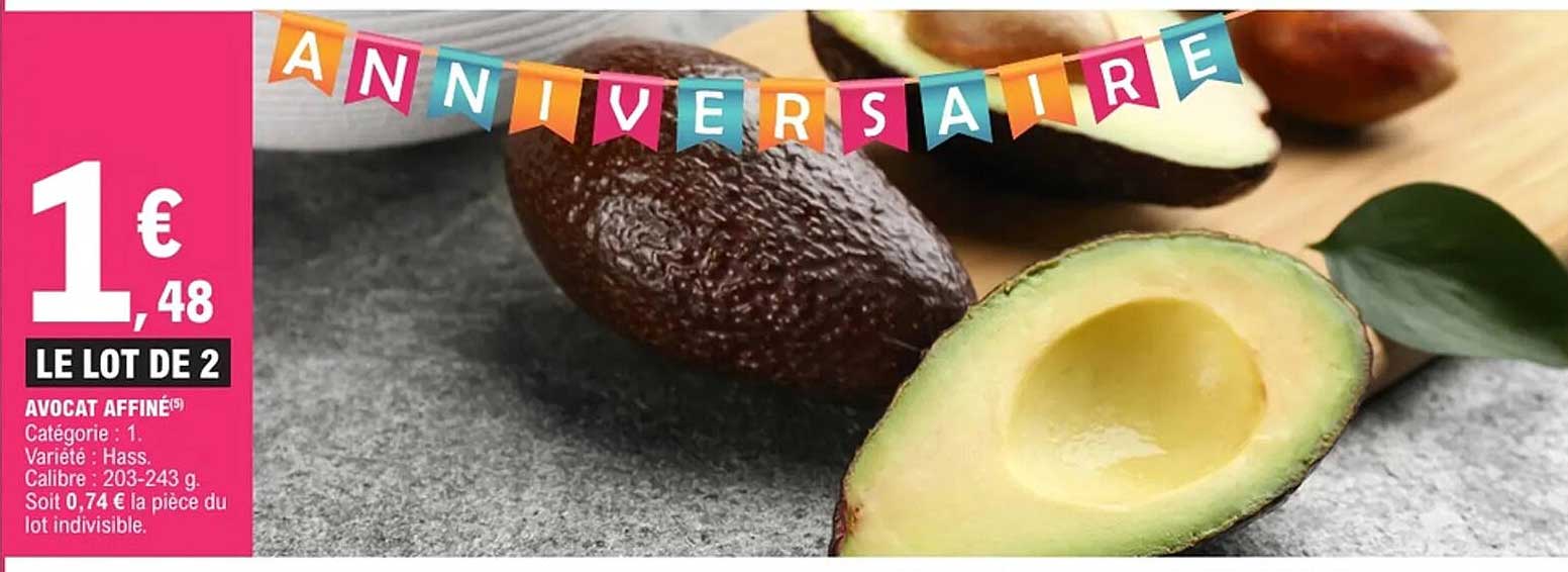 AVOCAT AFFINÉ LE LOT DE 2
