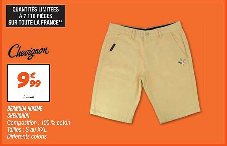 BERMUDA HOMME CHEVIGNON