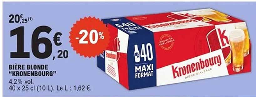 BIÈRE BLONDE “KRONENBOURG”