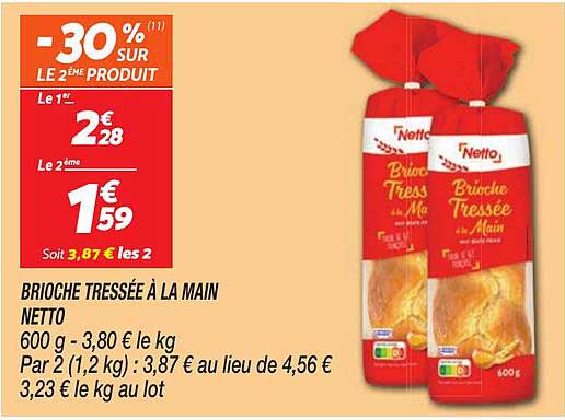 BRIOCHE TRESSÉE À LA MAIN