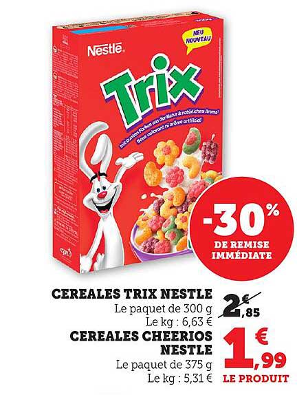 CÉRÉALES TRIX NESTLÉ