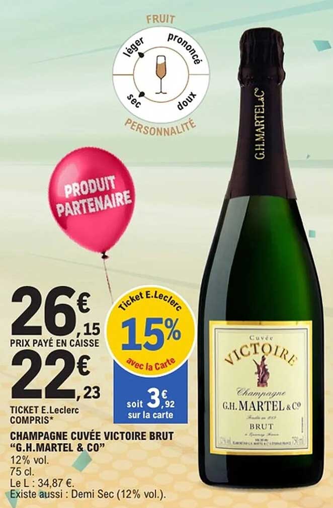 CHAMPAGNE CUVÉE VICTOIRE BRUT “G.H. MARTEL & CO”