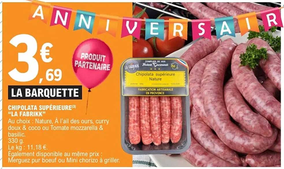 CHIPOLATA SUPÉRIEURE® "LA FABRIKK"