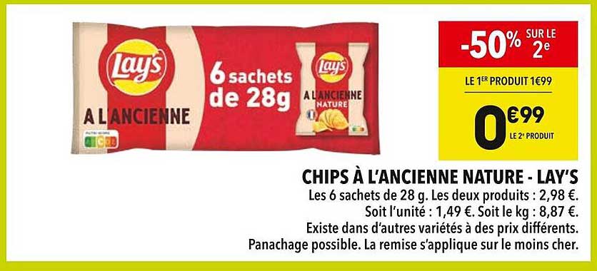 CHIPS À L’ANCIENNE NATURE - LAY’S