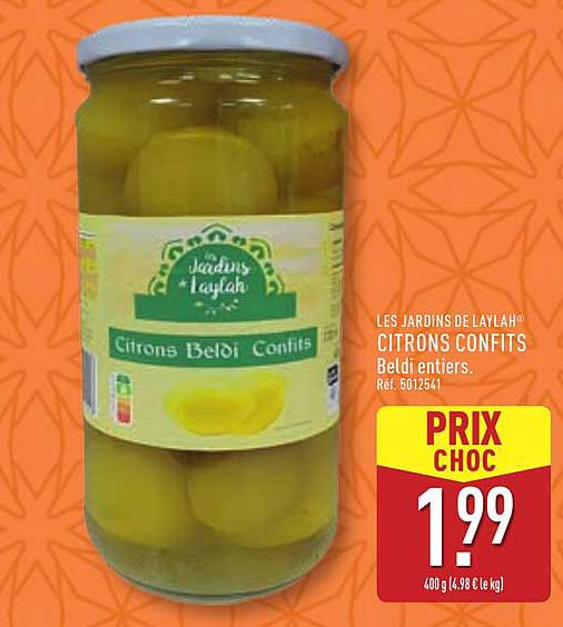 CITRONS CONFITS Beldi entiers