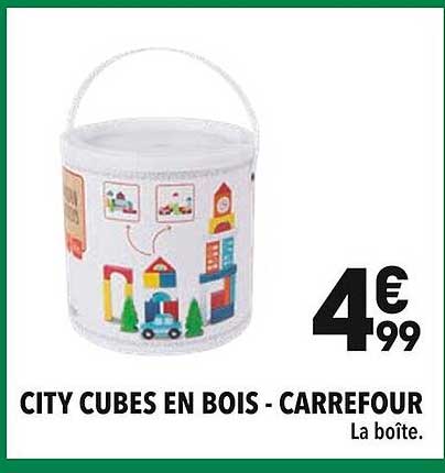 CITY CUBES EN BOIS - CARREFOUR