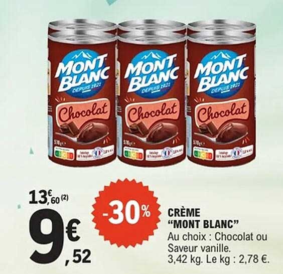 CRÈME "MONT BLANC"