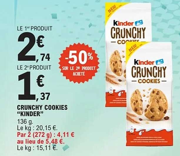 CRUNCHY COOKIES “KINDER”