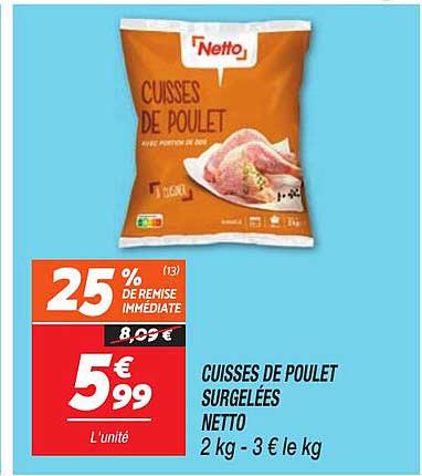 CUISSES DE POULET SURGELÉES