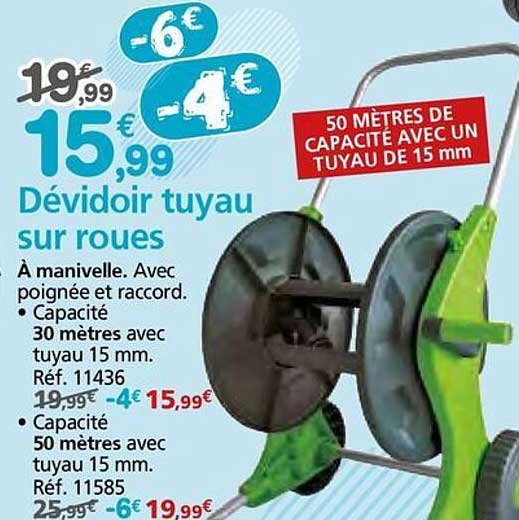 Dévidoir tuyau sur roues