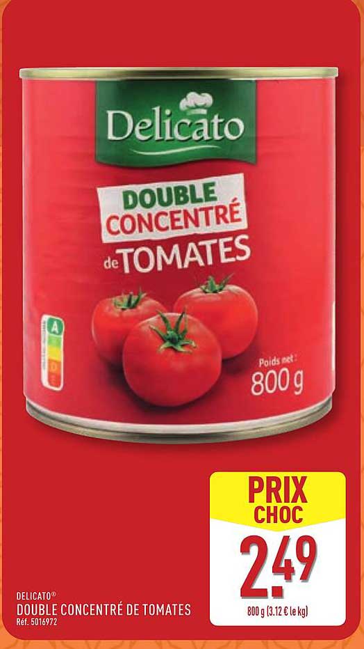 DOUBLE CONCENTRÉ de TOMATES