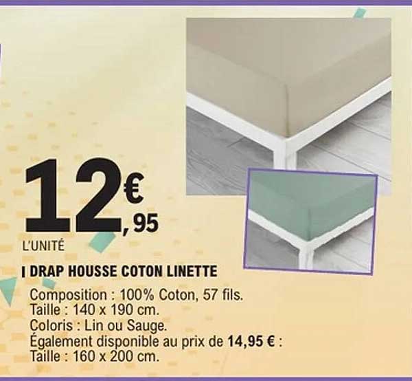 Drap Housse Coton Linette