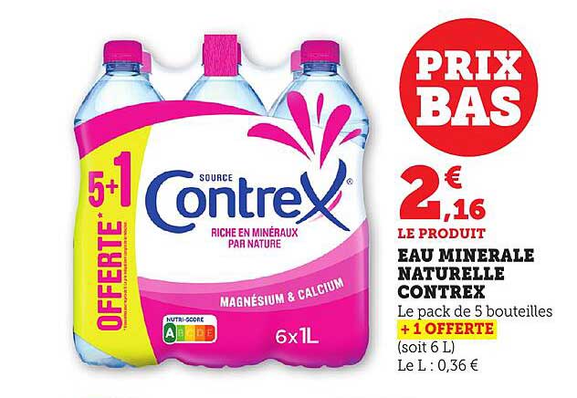 EAU MINERALE NATURELLE CONTREX