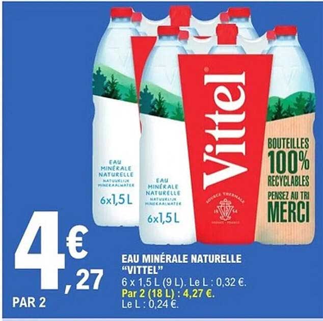 EAU MINÉRALE NATURELLE "VITTEL"