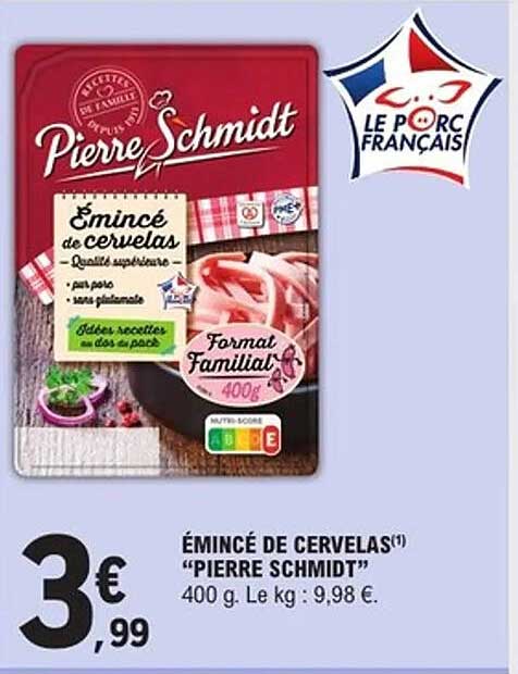 Émincé de Cervelas "Pierre Schmidt"