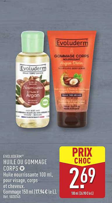 ÉVOLUTION® HUILE OU GOMMAGE CORPS