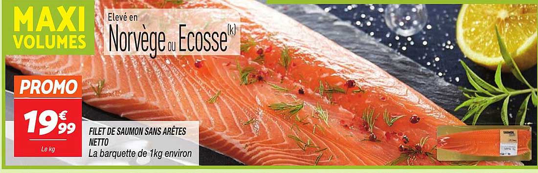 Filet de saumon sans arêtes NETTO
