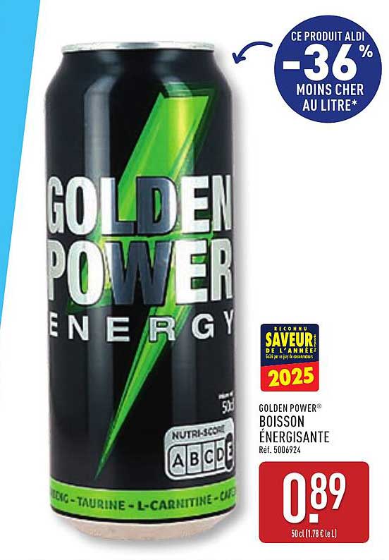 GOLDEN POWER® BOISSON ÉNERGISANTE