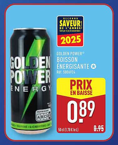 GOLDEN POWER® BOISSON ÉNERGISANTE