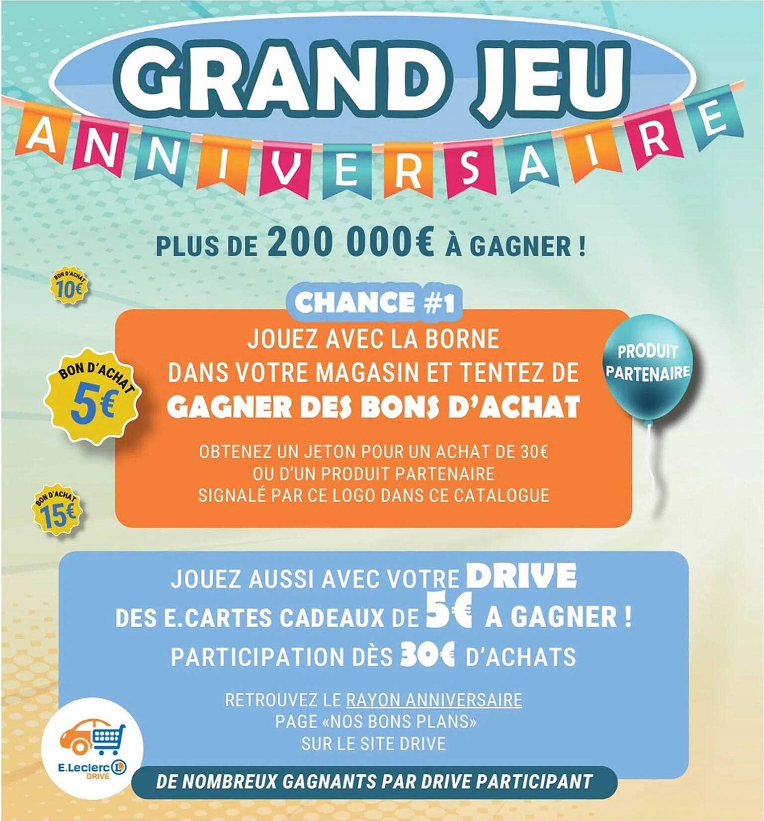 GRAND JEU ANNIVERSAIRE
