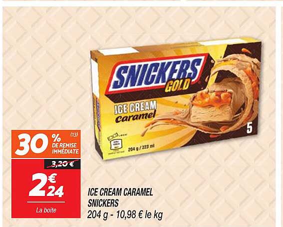 ICE CREAM CARAMEL SNICKERS