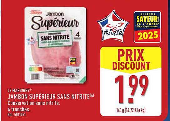 Jambon Supérieur Sans Nitrite