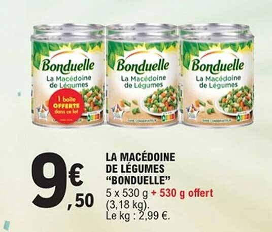 LA MACÉDOINE DE LÉGUMES "BONDUELLE"