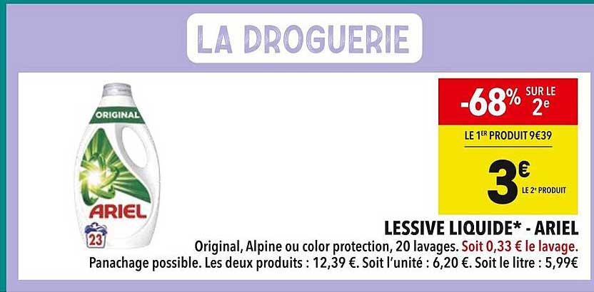 LESSIVE LIQUIDE* - ARIEL