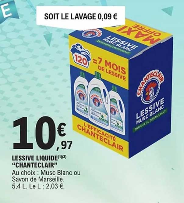 LESSIVE LIQUIDE "CHANTECLAIR"