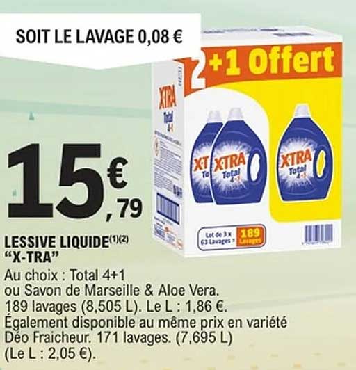 LESSIVE LIQUIDE"X-TRA"