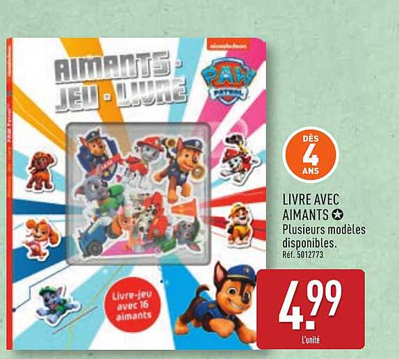 LIVRE AVEC AIMANTS