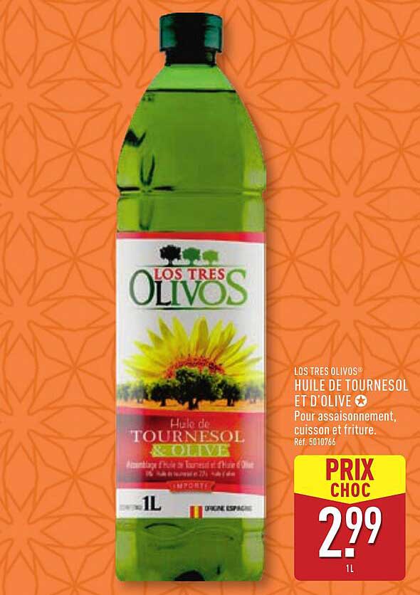 LOS TRES OLIVOS® HUILE DE TOURNESOL ET D'OLIVE