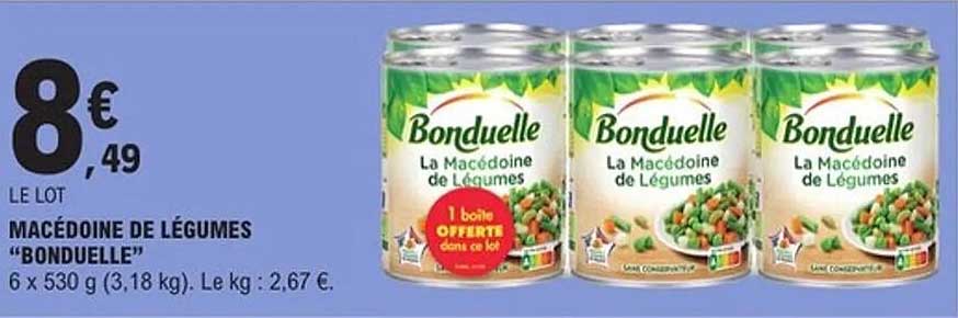 MACÉDOINE DE LÉGUMES “BONDUELLE”