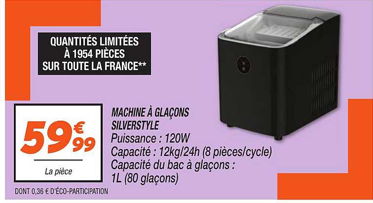 MACHINE À GLACONS SILVERSTYLE