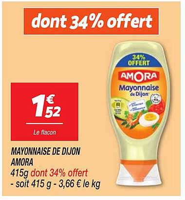 MAYONNAISE DE DIJON AMORA