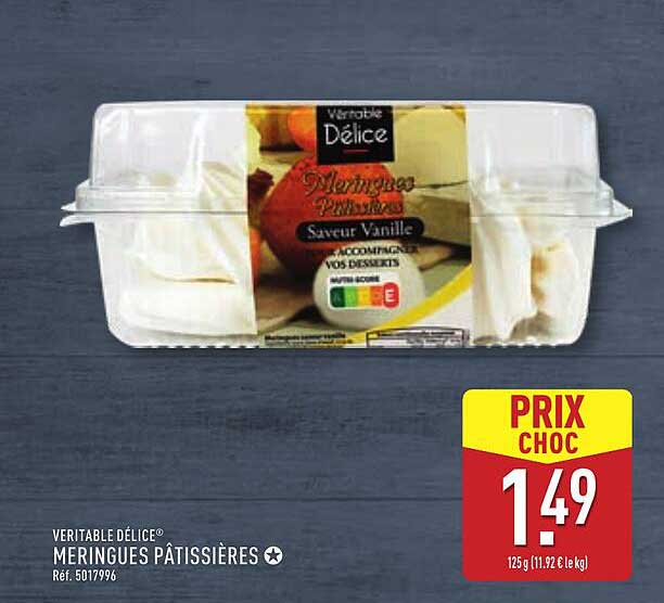 Meringues Pâtissières Saveur Vanille