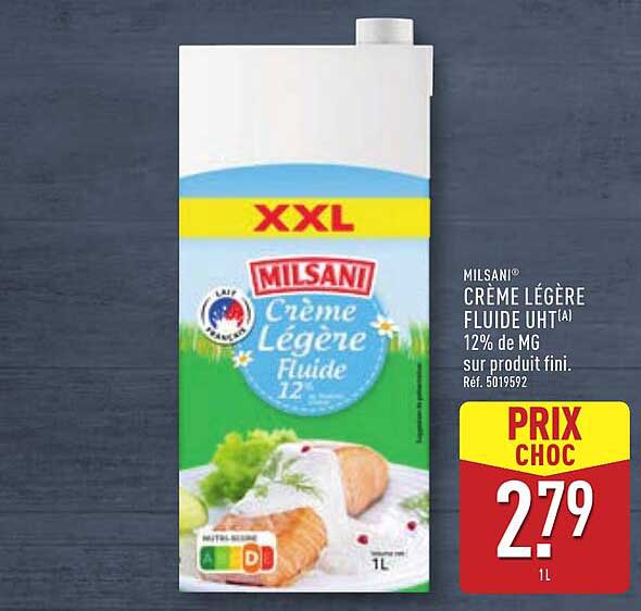 MILSANi® Crème Légère Fluide UHT 12% de MG