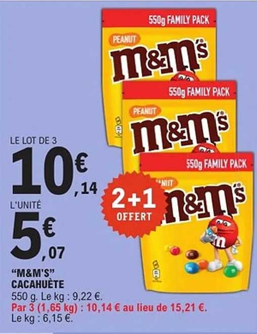 M&M's Cacahuète 550g FAMILY PACK