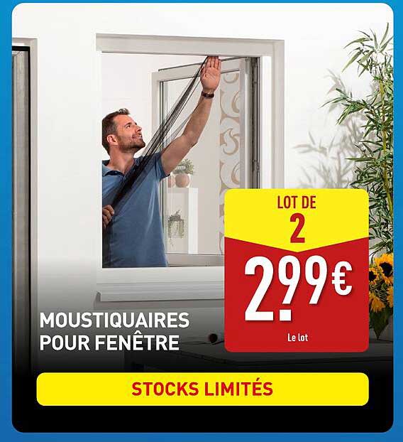 MOUSTAQUIRES POUR FENÊTRE
